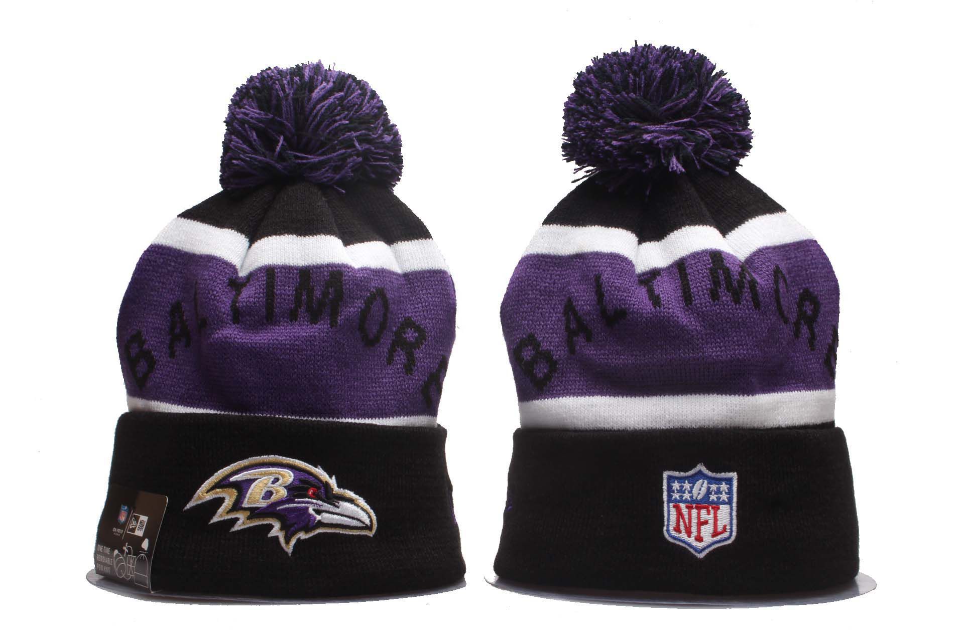 2023 NFL Baltimore Ravens beanies ypmy2